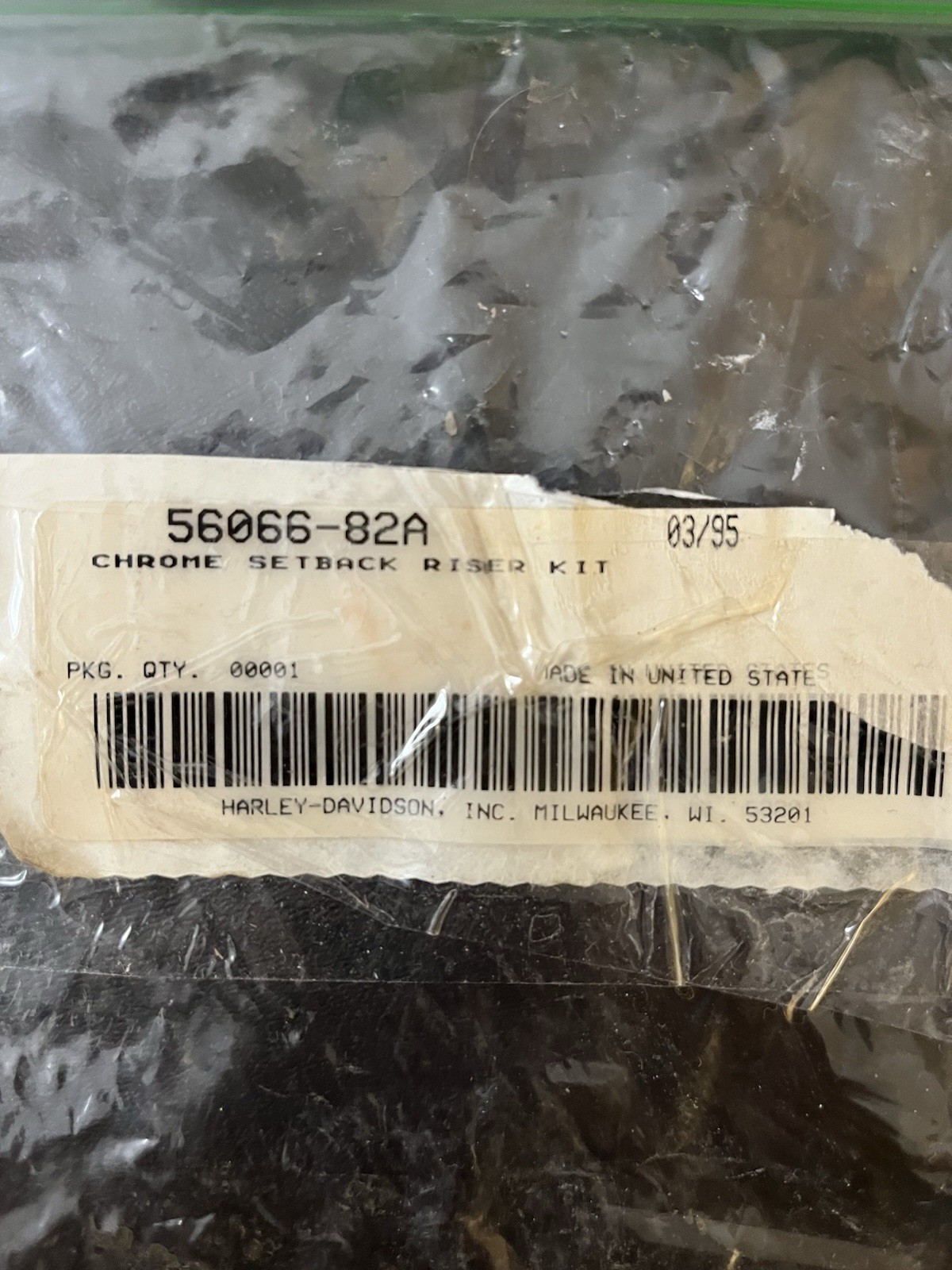 Harley Davidson Chrome Set Back Riser Kit 56066-82A