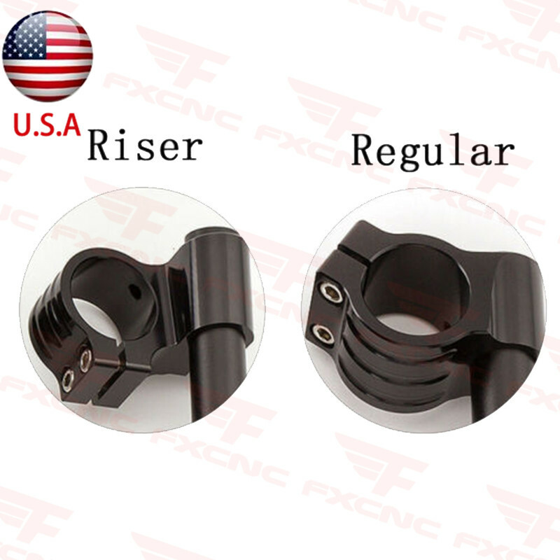 37mm Rised Fork Clip on Handlebar Clamp Tube Ends CNC For Ninja 250R Ninja 300R