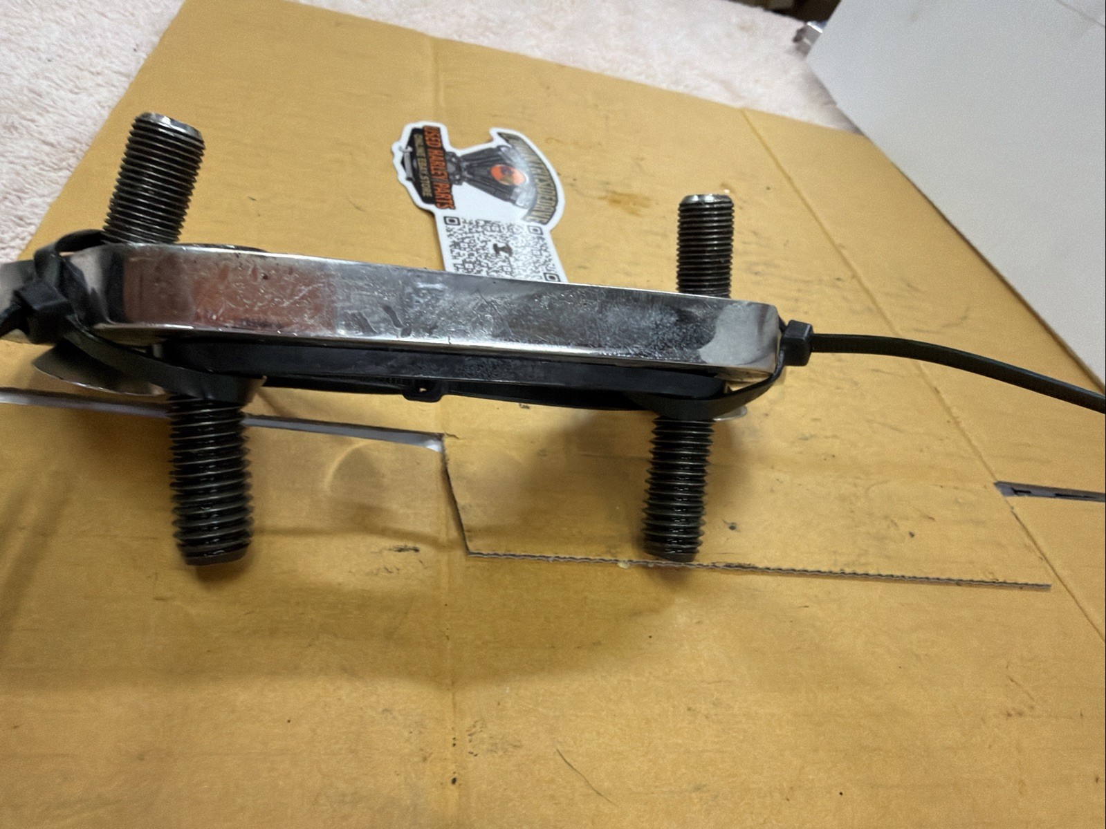 Harley DNA Springer Handlebar Riser Moving Bracket T Bar Clamp Paughco Chopper