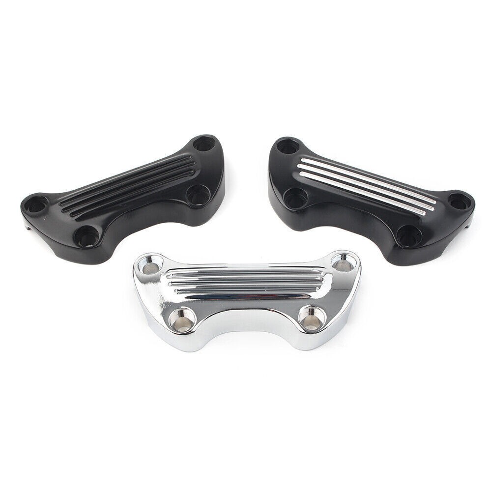 1″ Handlebar Riser Top Clamp Cover Fit Harley Sportster Softail Dyna 3 Colors