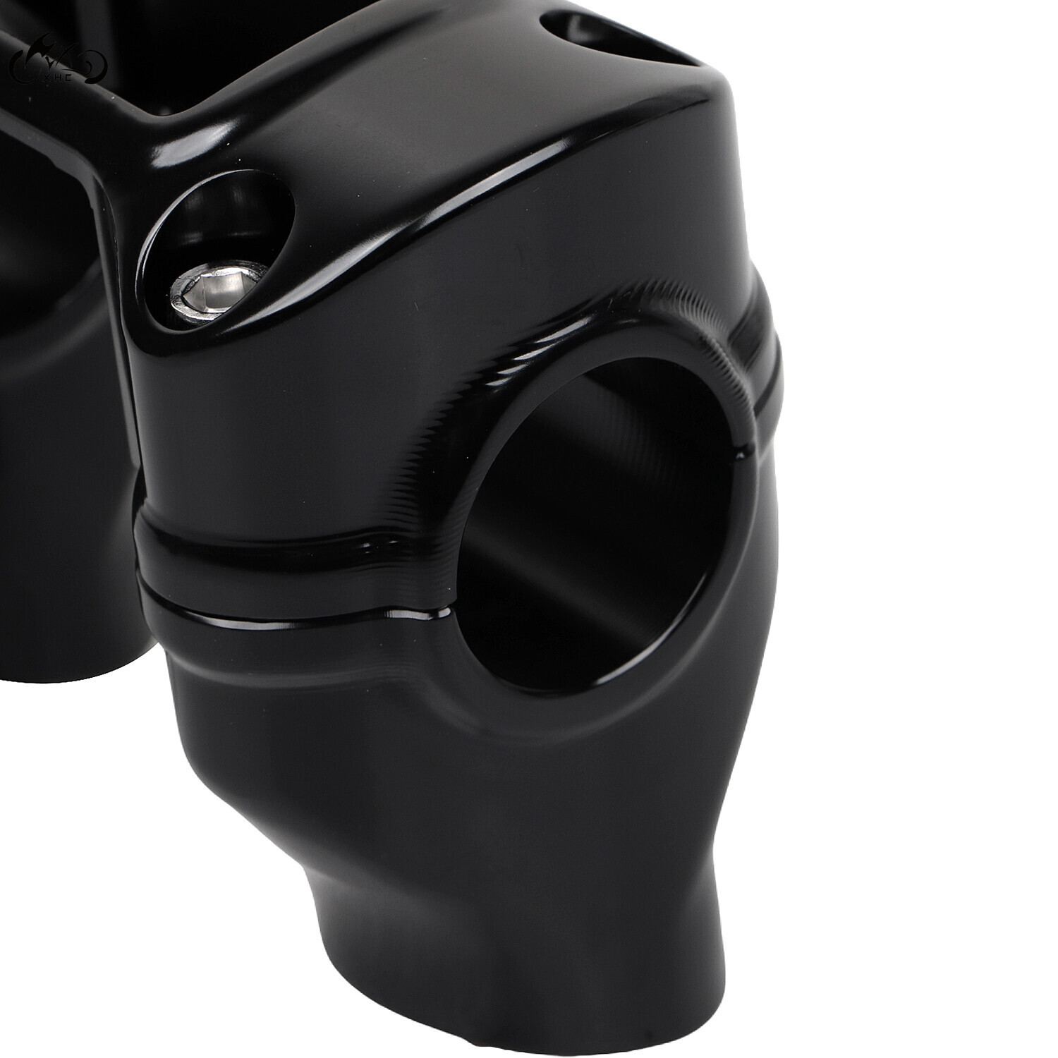 1.25” Clamp 2” Handlebar Riser For Harley Softail Sportster XL 883 1200 Black
