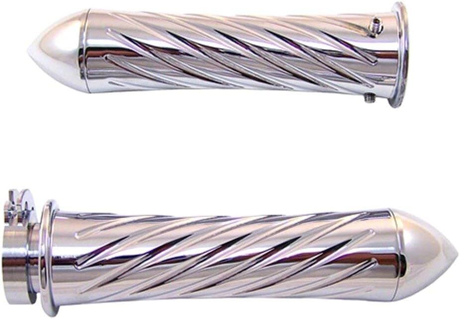 CNC Billet Chrome Aluminum Handle Bar Grips 00 – 2014 Honda CBR Motorcycles USA