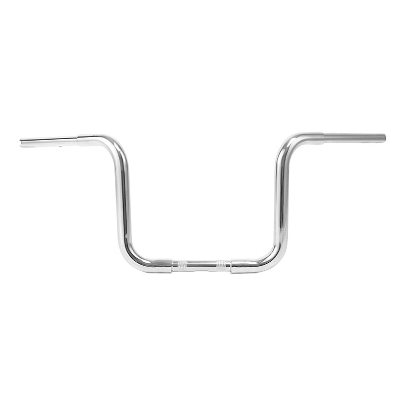 12″ Rise 1 1/4″ Ape Hanger Handlebar Fit For Harley Softail Fatboy Chrome/Black