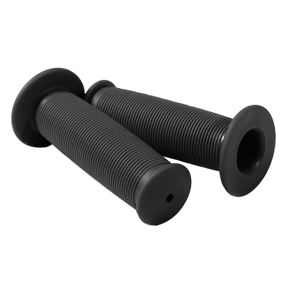 Motorcycle Scooter Bicycle Anti-Slip Soft Rubber Handlebar Hand Grip Cover Black