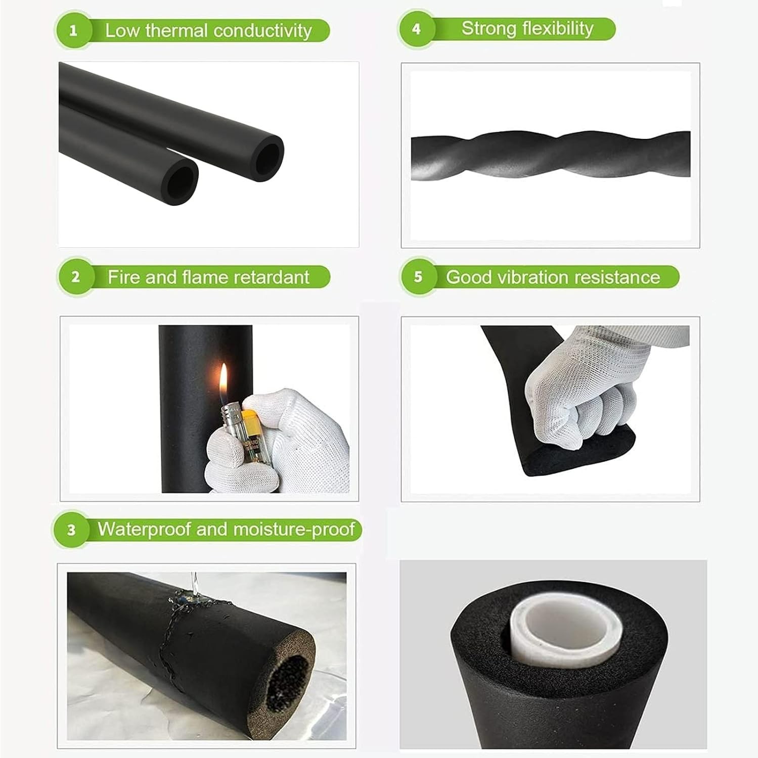 Durable Foam Grip Covers – Comfortable 7-Inch Anti-Slip Sleeves for Equipment