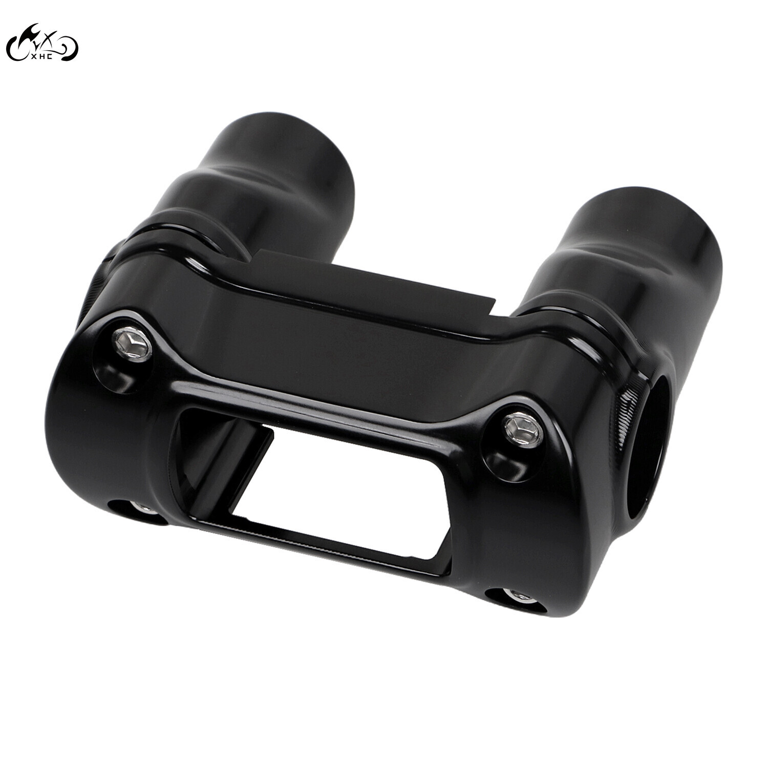 1.25” Clamp 2” Handlebar Riser For Harley Softail Sportster XL 883 1200 Black