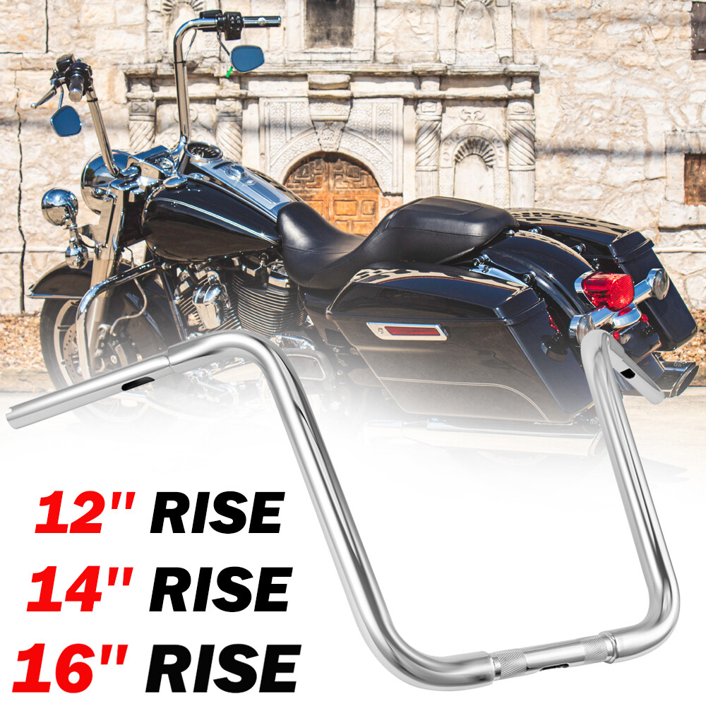 12”/14”/16″ Ape Hanger 1 1/4″ Handlebar For Harley Road King Sportster Custom