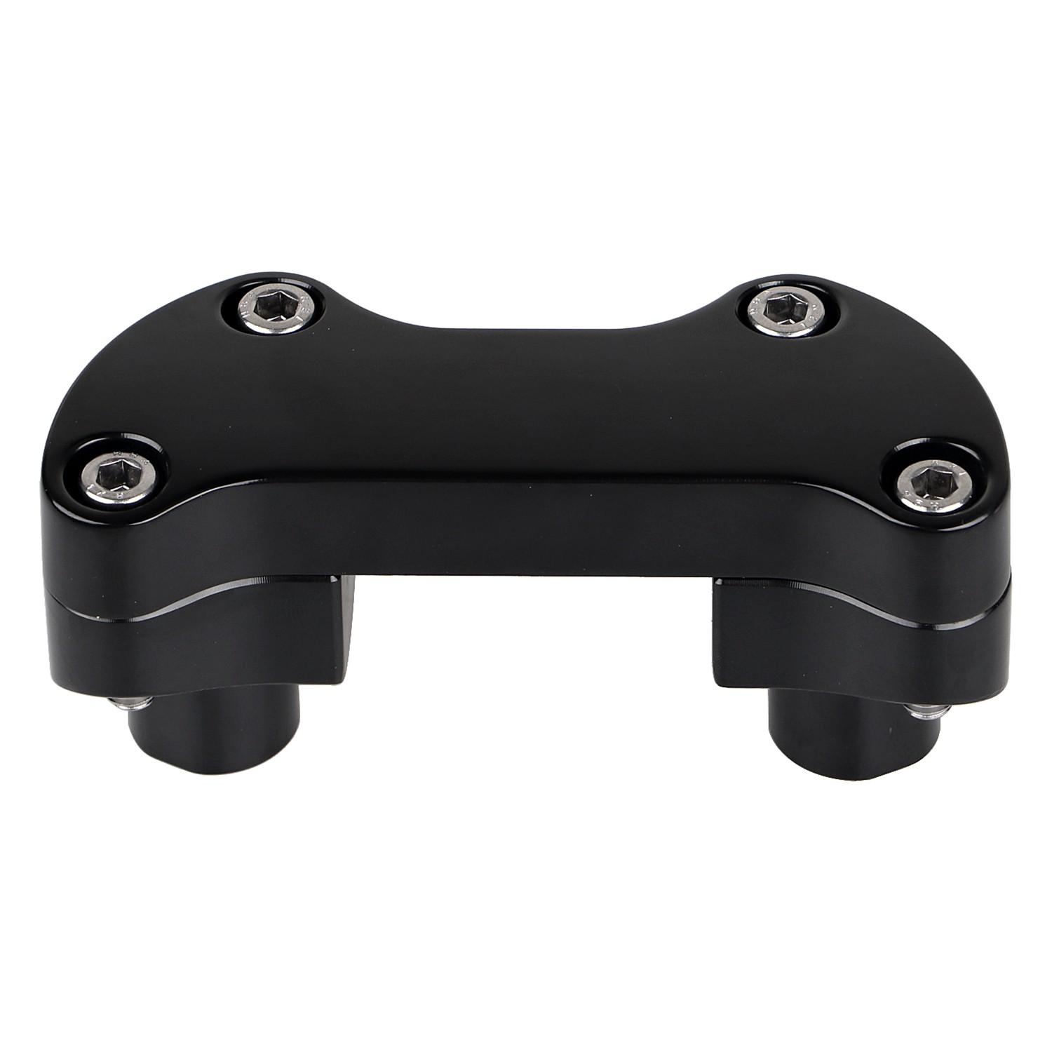 Black 1.7″ Handlebar Risers 1″ Top Clamp For Harley Tour Wide Glide Classic FLTC