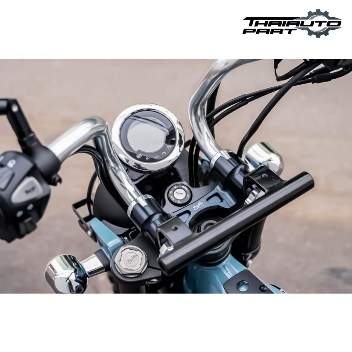 Foldable Customized Kit Set Handle bar Silver Diabolus For Honda Dax125 St125