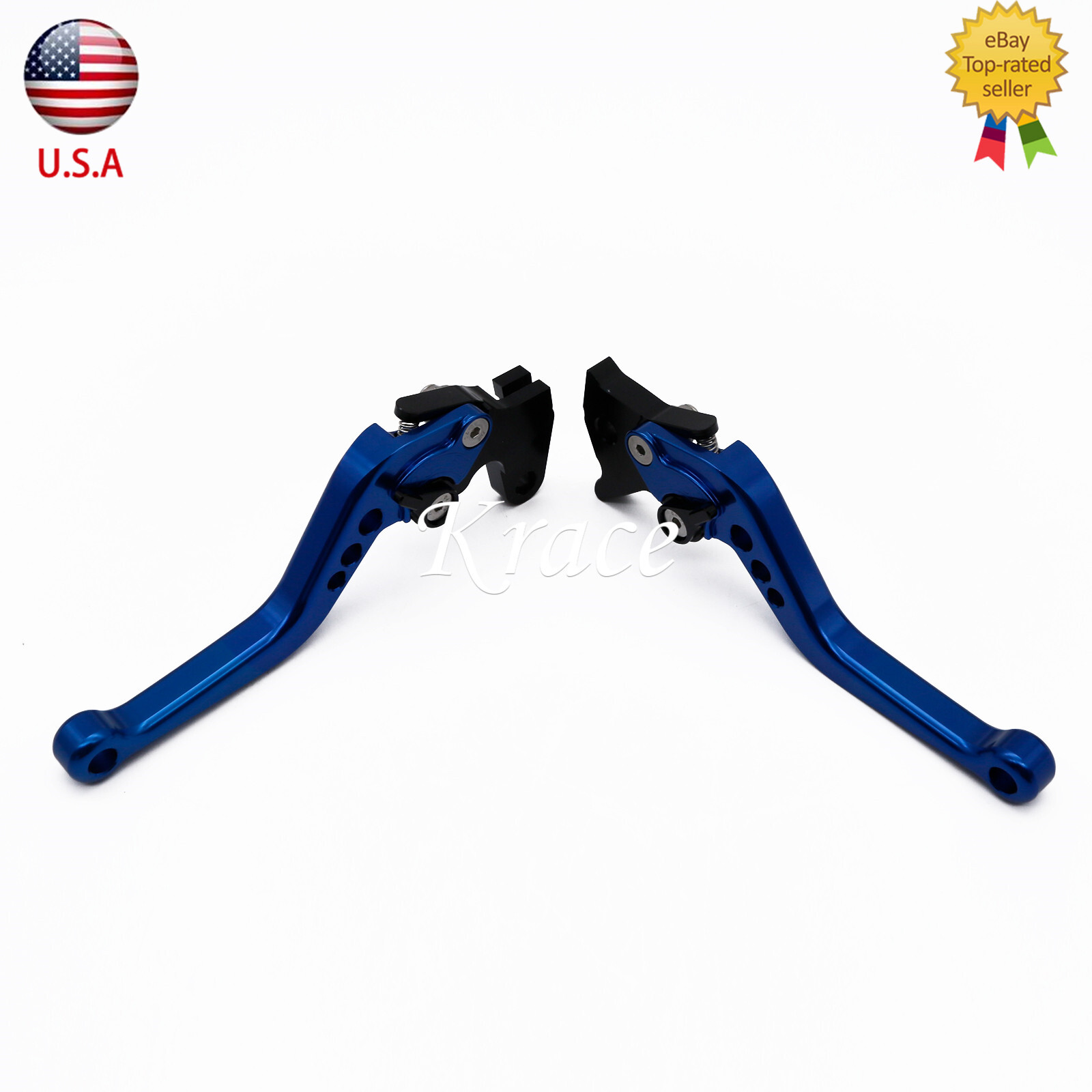 For Yamaha Raptor YFM660 2001-2006 CNC Brake ＆ Clutch Levers Blue Adjustable
