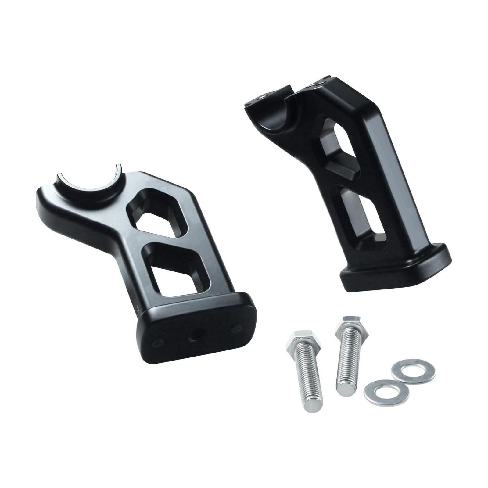 5.0 inch Tall Matte 1.5″ Handlebar Risers For Harley Davidson 2018-2024 Black