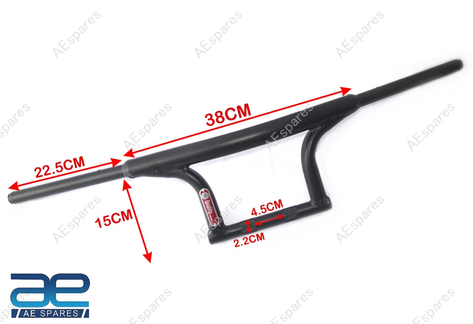 UNIVERSAL 7/8″ MOTORCYCLE BEND HANDLEBAR BLACK FOR HARLEY BOBBER CHOPPER AEs