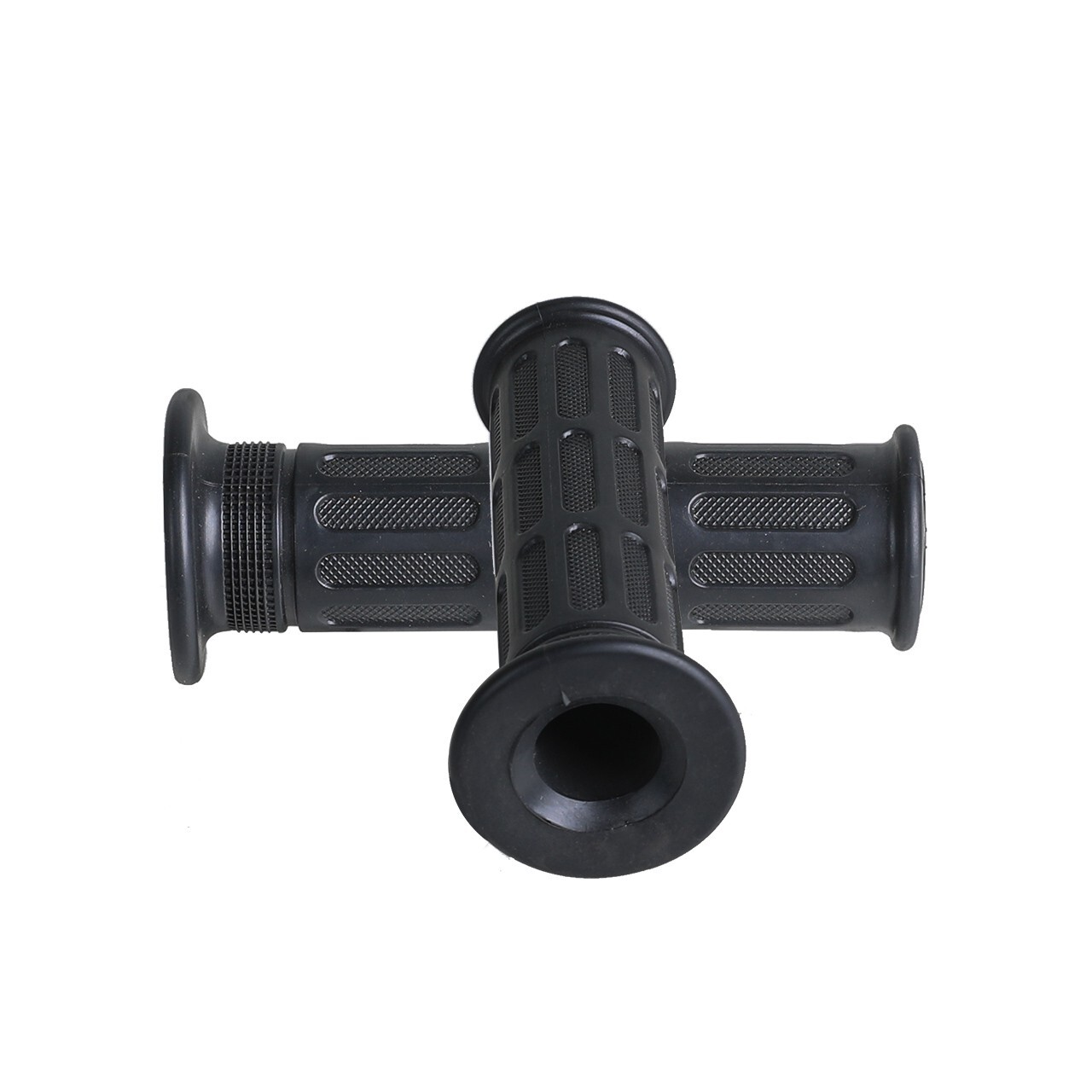 Black Universal Handlebar Hand Grips For 7/8” Thumb Throttle ATV Suzuki TaoTao