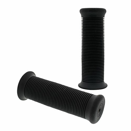 United Pacific 52000B Black 1-in Motorcycle Rubber Grip Set