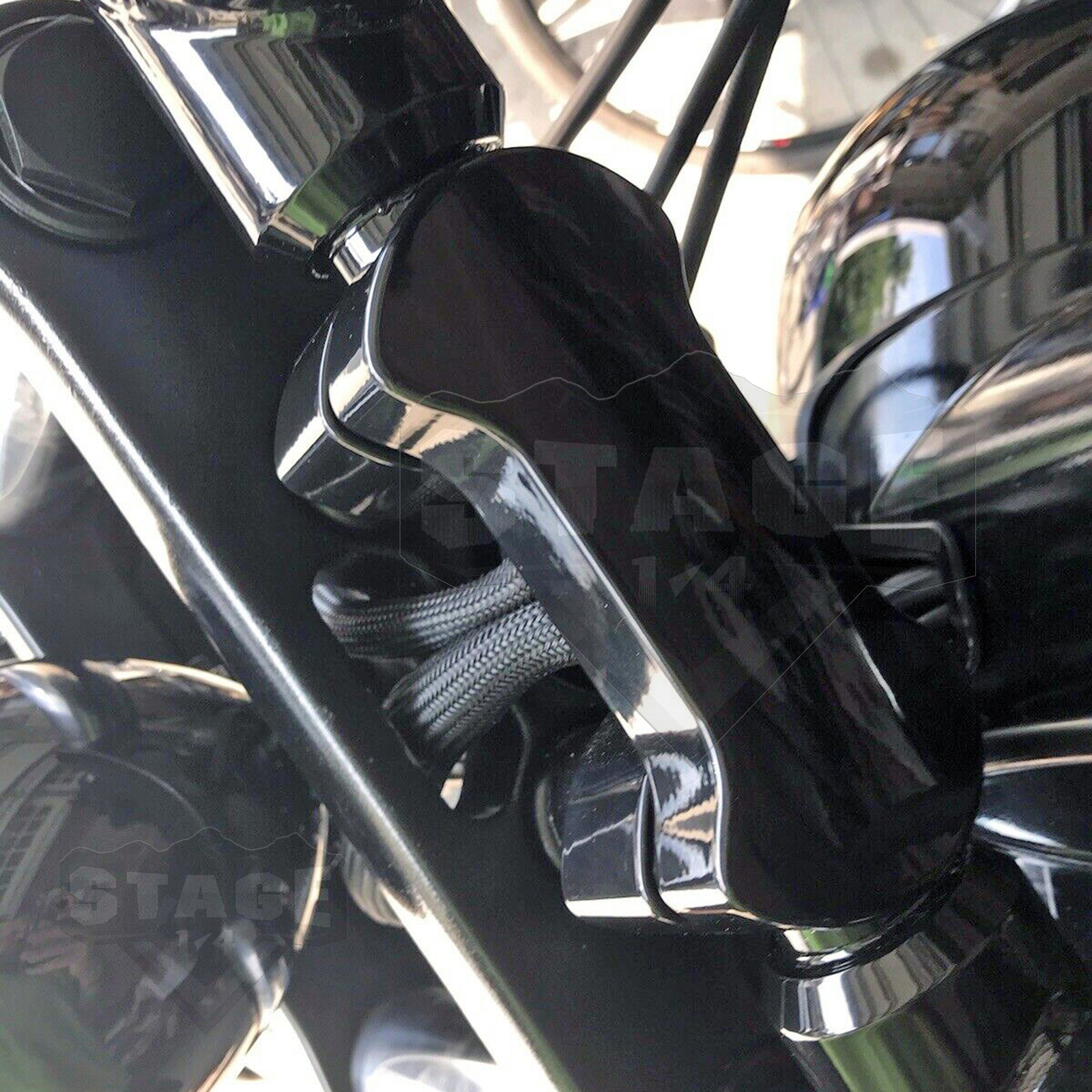 MOFUN 2″ Riser 1.25″ Handlebar Clamp For 18-UP Harley Softail Fat Bob, Fat Boy