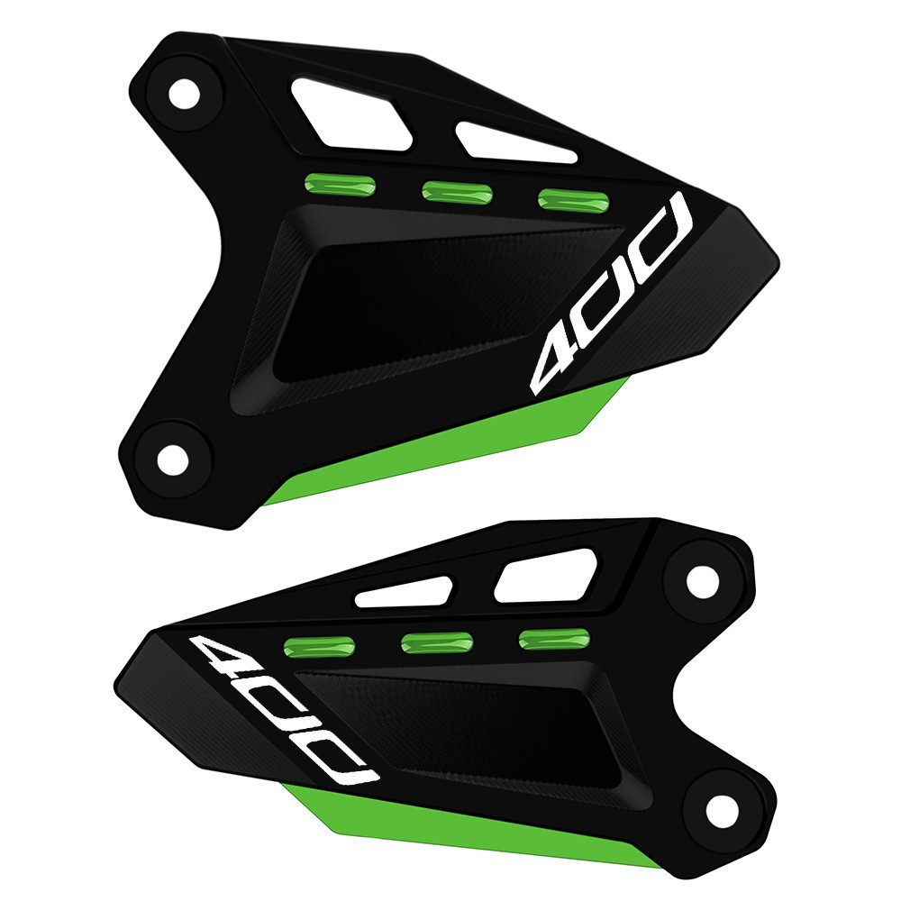 Foot Pegs Heel Plates Guard Protector For Kawasaki Ninja 400 ABS/SE 2018-2023