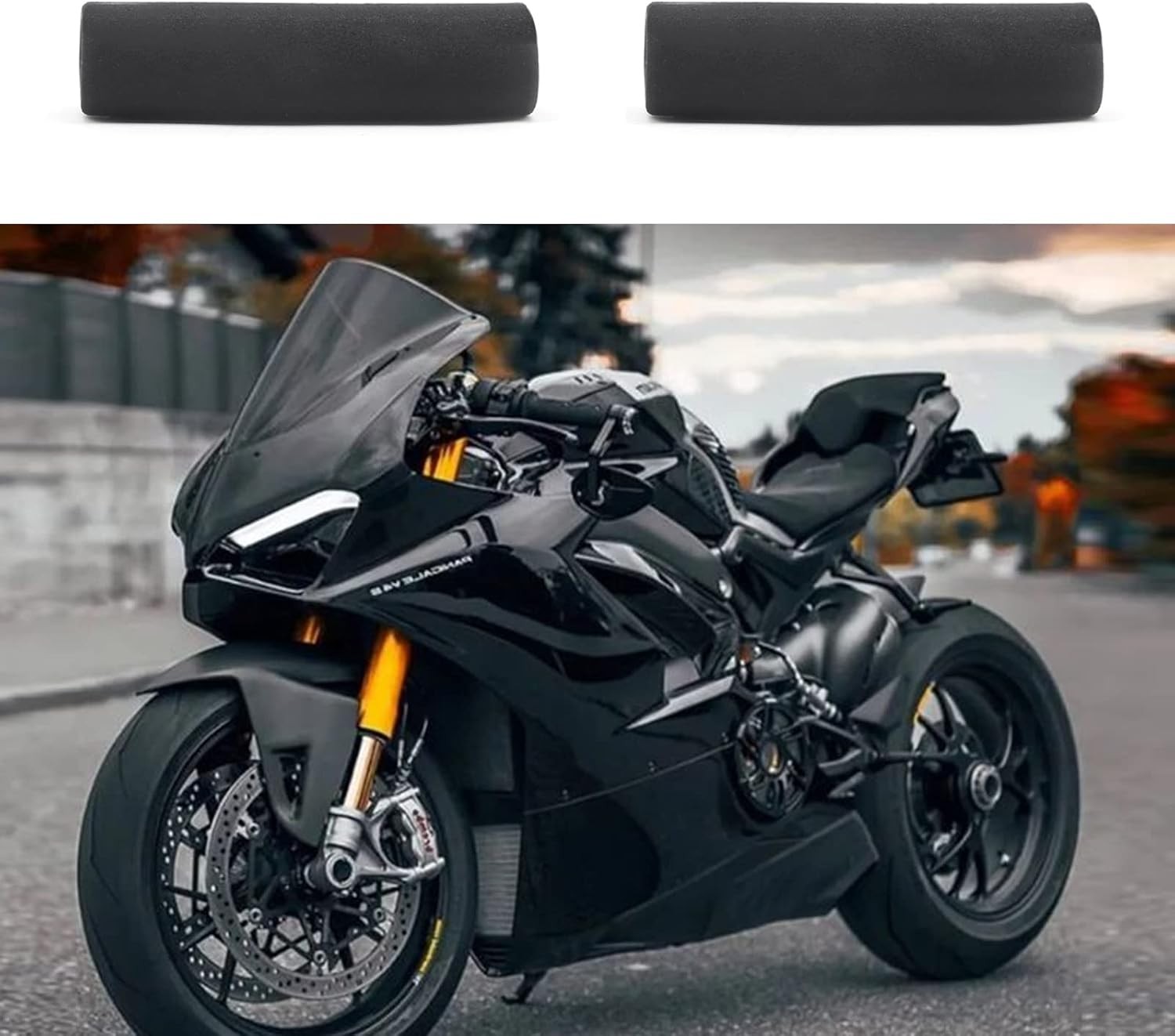 Grip Slip-on Foam Covers Dual Sport, Street, Off-Road Motorcycles Size: Small