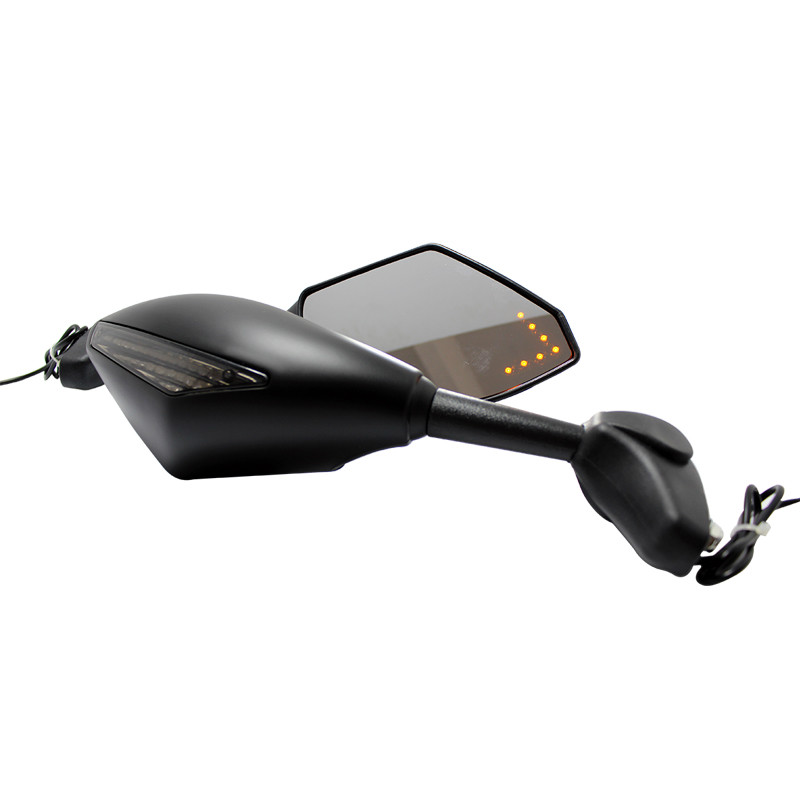 Arrow LED Turn Signals Motorcycle Mirrors Matte For Yamaha FZ6R YZF R6 YZF600 US