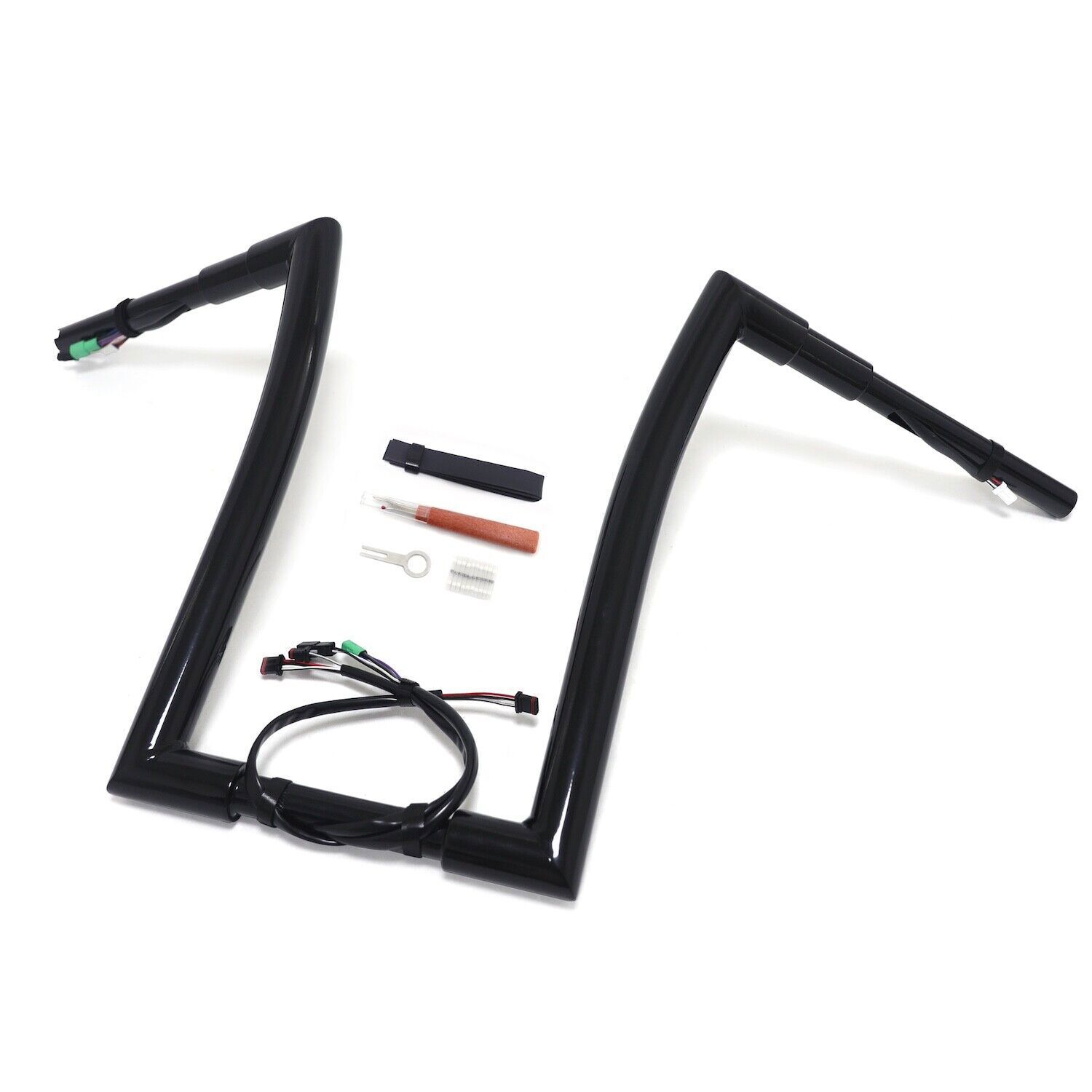 Rise 12″ 14″ 16″ 1.25″ Prewired Handlebar for Harley Road Glide FLTR 2008-2013