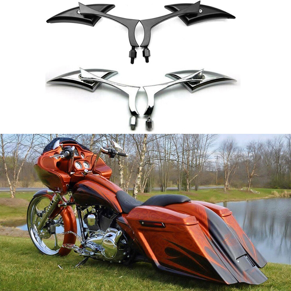 Motorcycle Rear View Side Mirrors For Harley Davidson Road Street Glide Special