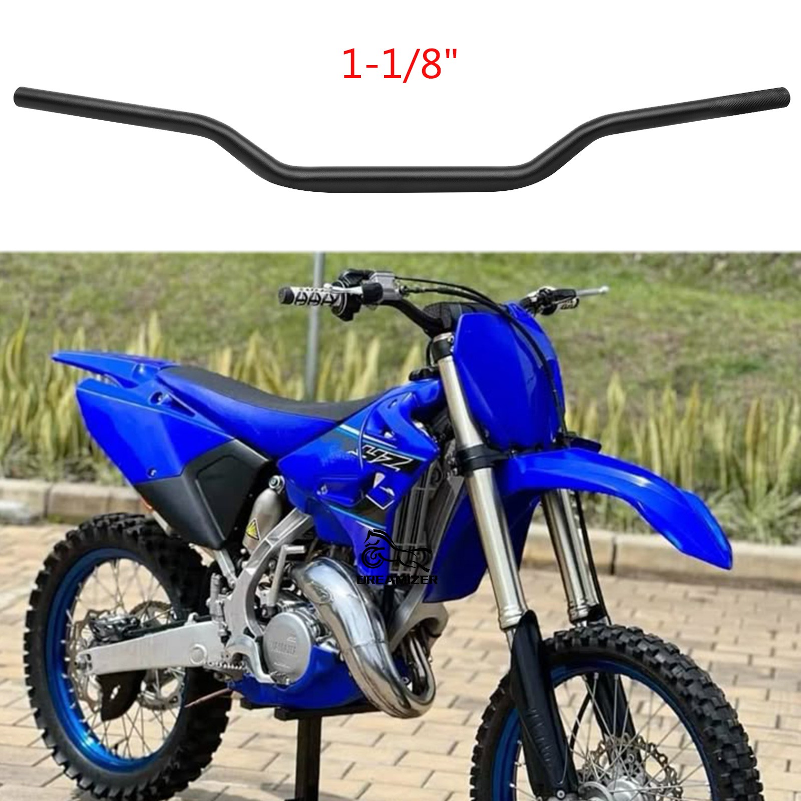 1 1/8″ 28MM Fat Bar 7/8″ Handlebar Handle Bar For Yamaha YZ125 175 YZ250F YZ450F