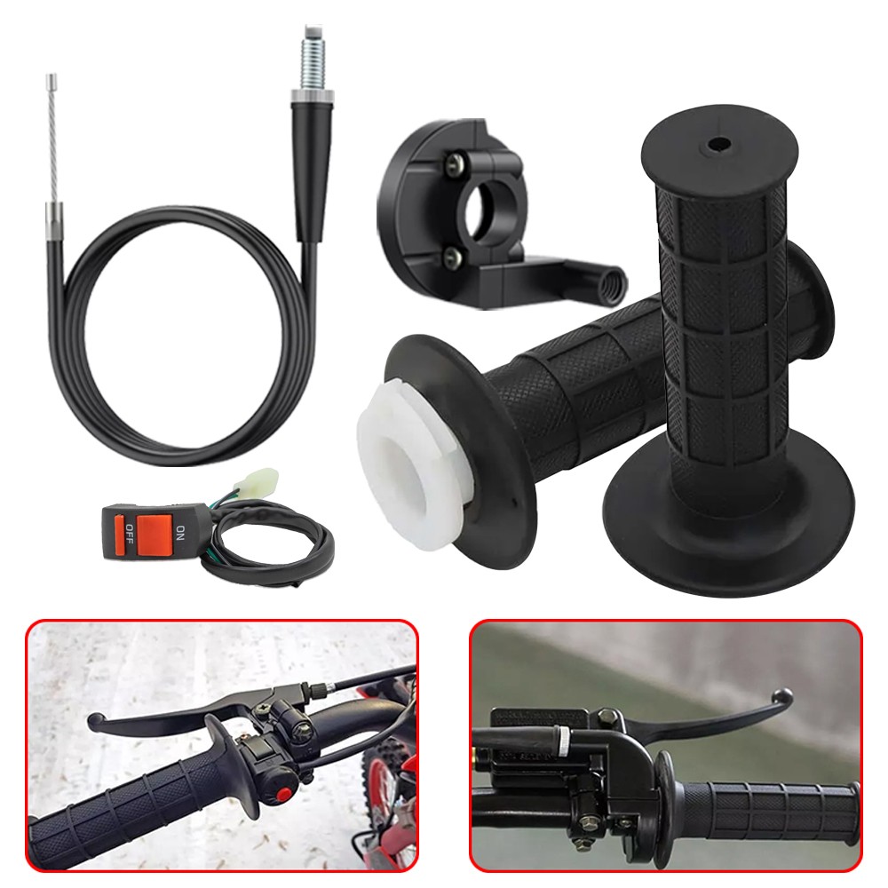 7/8″ Twist Throttle 52” Cable Accelerator Handlebar Grip For ATV Dirt Bike ABL