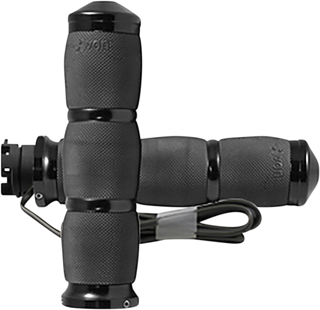 Avon Air Cushioned Heated Grips Anodized Black 3-Ring IN-S-AIR-90-A-H