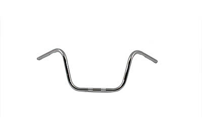 10 inch Chrome Ape Hanger Handlebar with Indents fits Harley Davidson