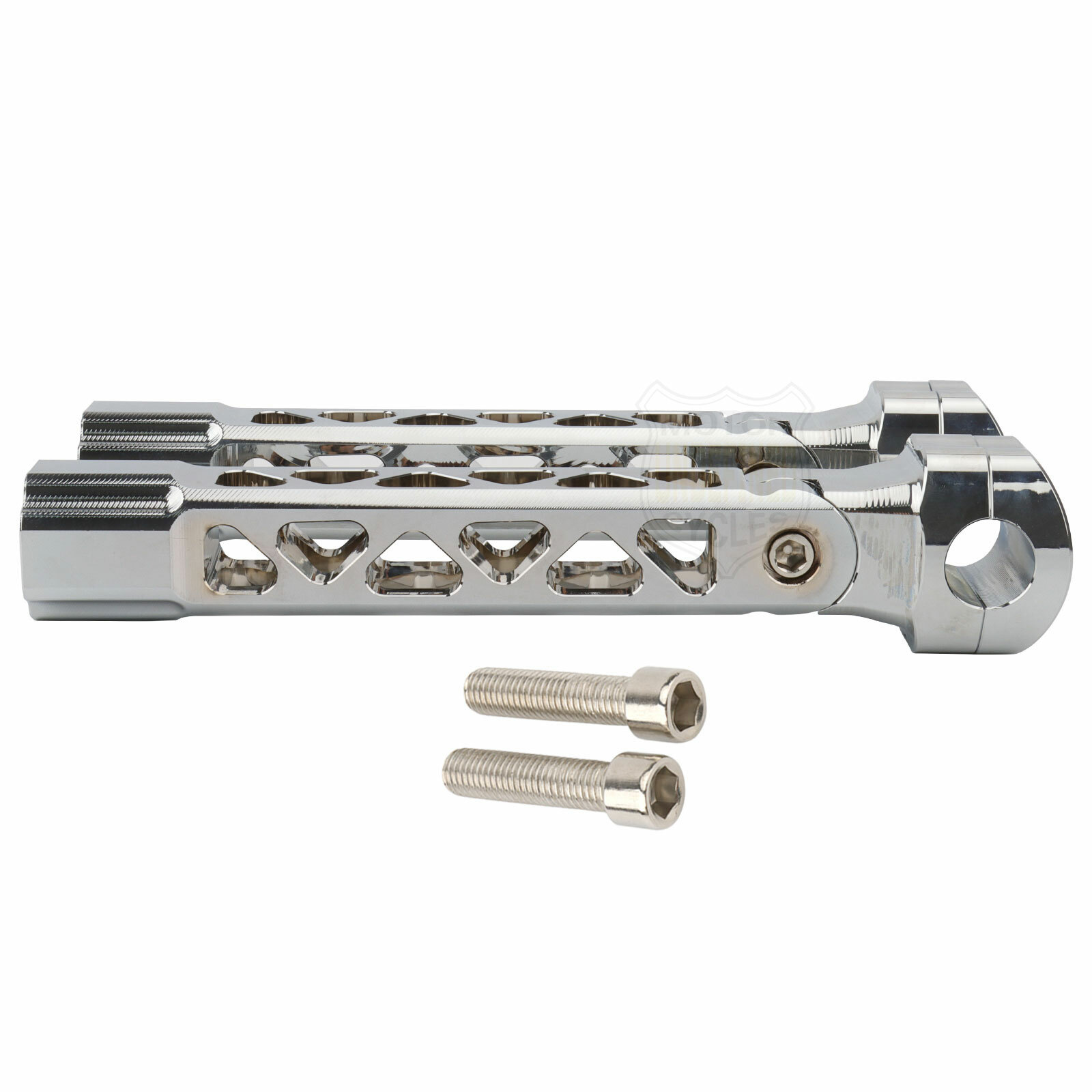 CNC 6.5/8.5/10.5″ Tall Handlebar Riser Clamp For Harley Dyna Softail Road Glide