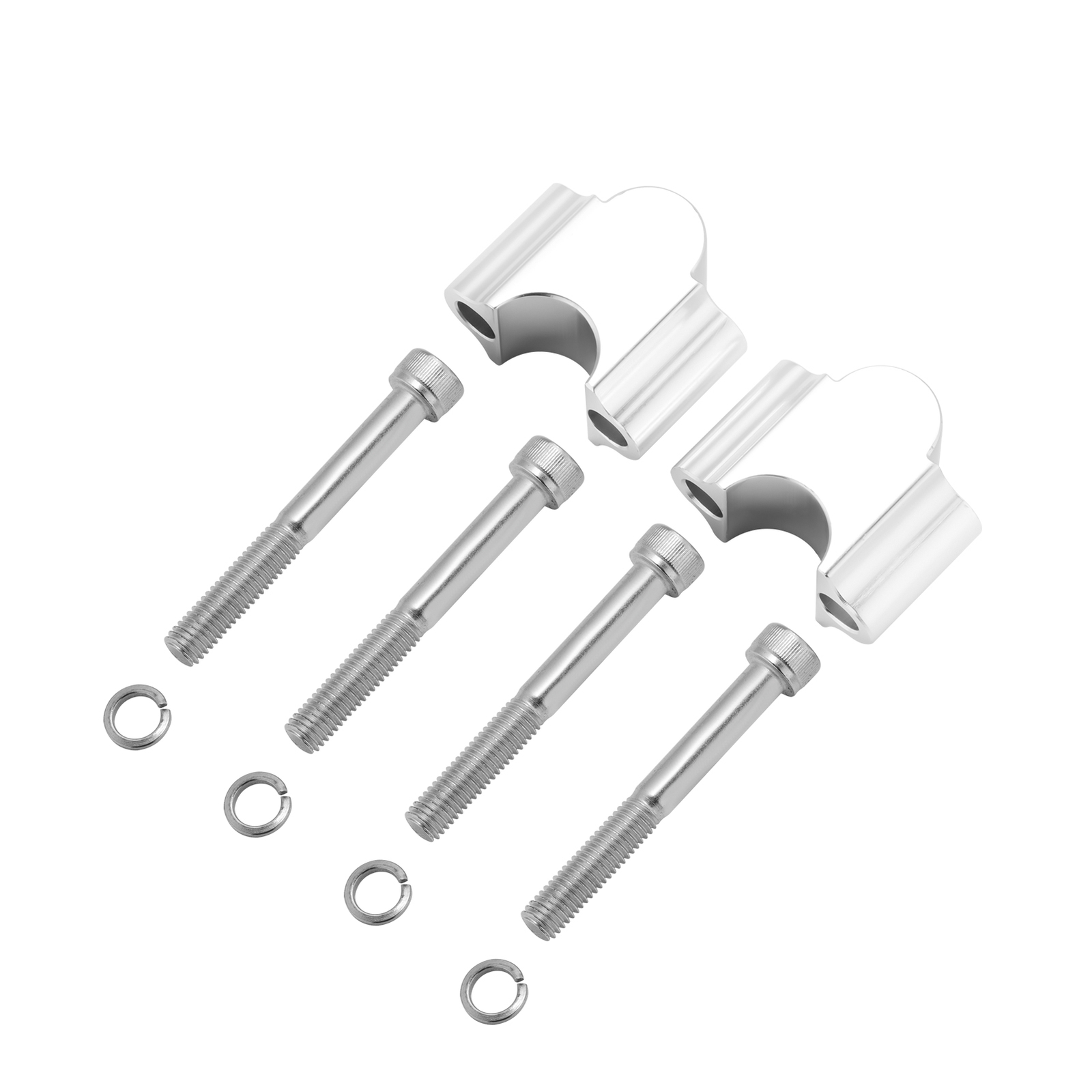 CNC Chrome Handlebar 7/8” 30mm Riser Kit Fit Universal Motorcycle ATV Dirt Bike