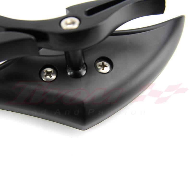 Motorcycle Universal Metal Black Side Rearview Mirrors M8 M10 Blade Bobber Honda
