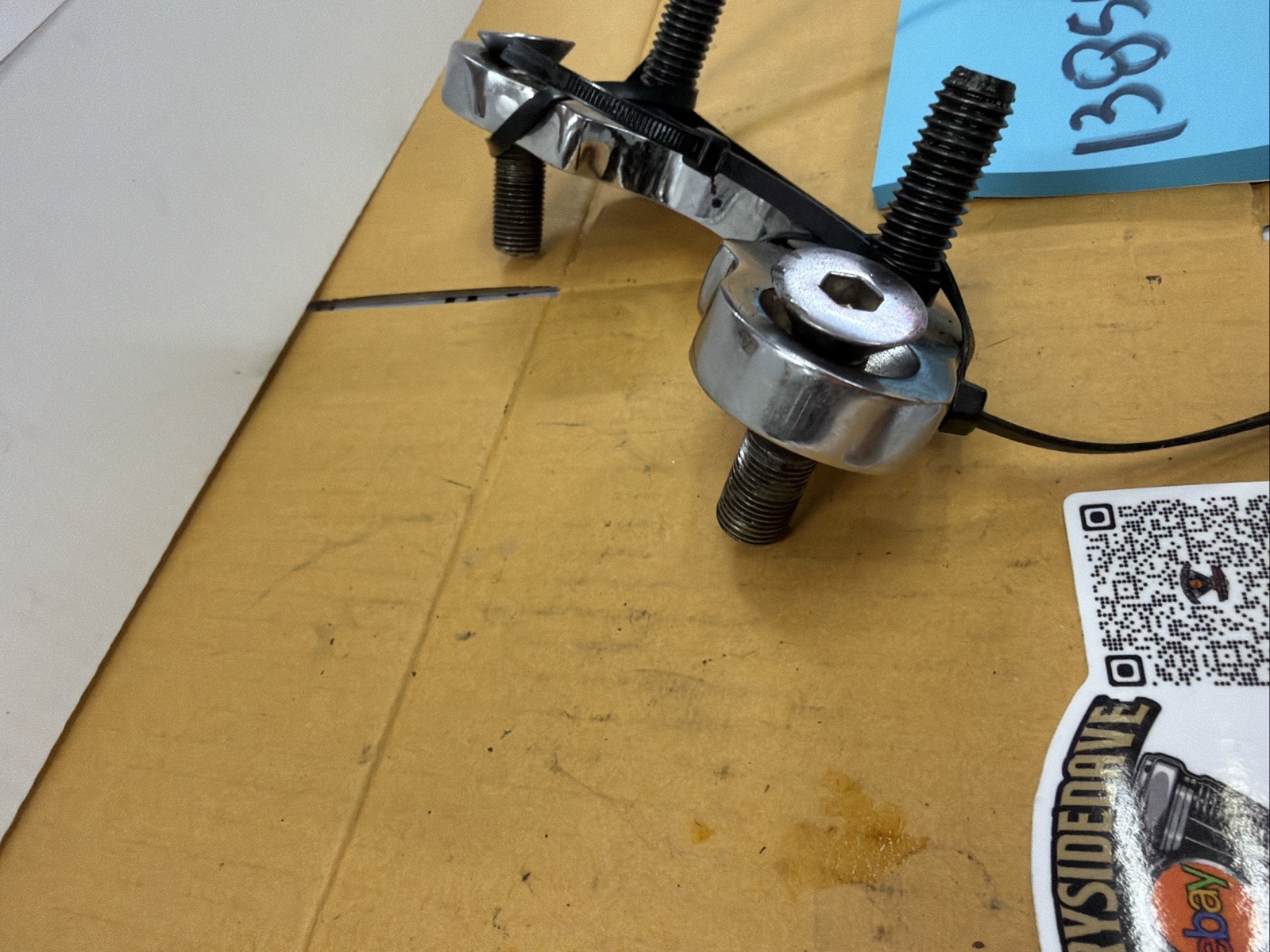 Harley DNA Springer Handlebar Riser Moving Bracket T Bar Clamp Paughco Chopper