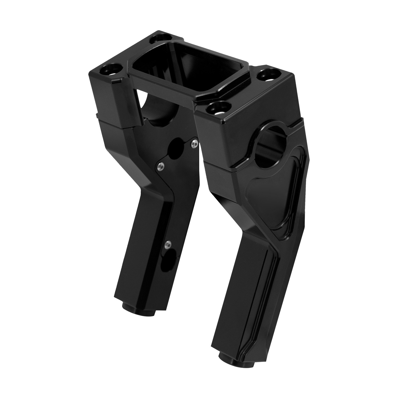 Black 6″ Riser Clamp Kit 1″ Handlebar fIT For Harley Low Rider ST FXST 2018-2023