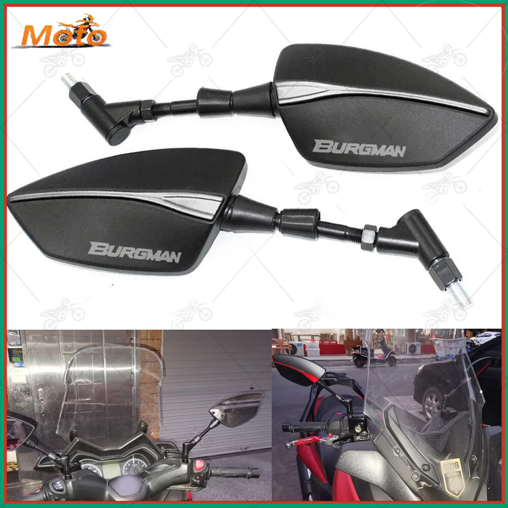 For Suzuki Burgman 2003-2023 Motorcycle Mirrors Rear View Housing Side 2 PCS