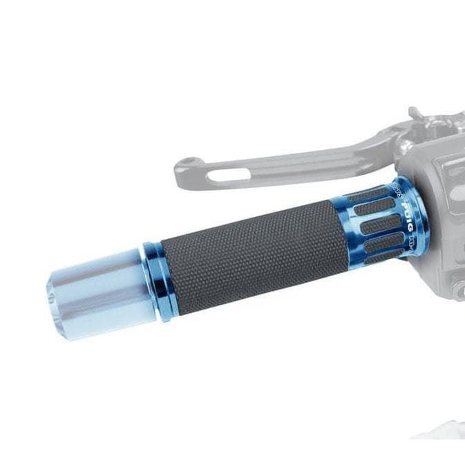 Puig Blue Racing Grips 123mm Length for 22mm Handlebars Universal