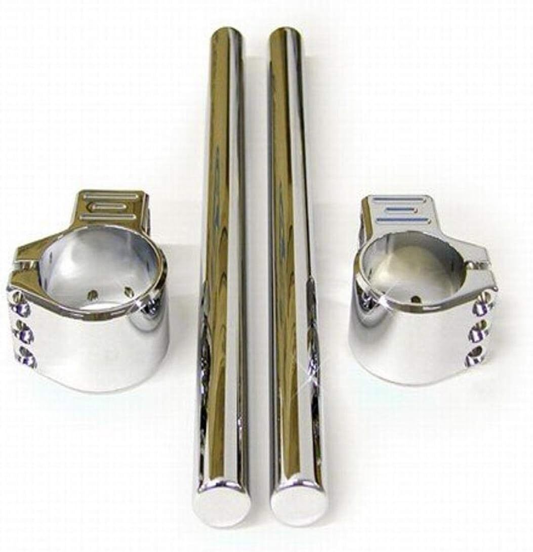 50mm Clip-On Handlebar Set – HONDA, SUZUKI, YAMAHA, KAWASAKI (CA2862) Chrome