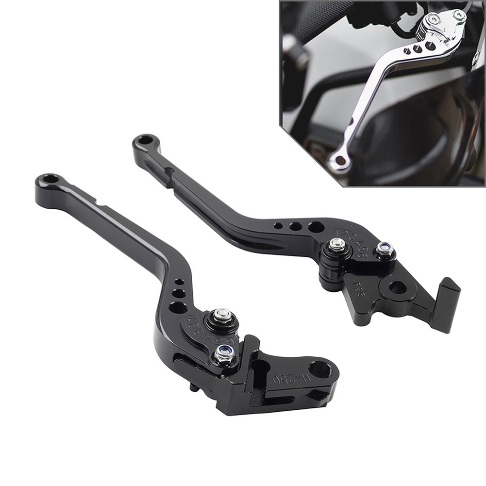 CNC Adjust Long Brake Clutch Levers For BMW R1200GS/R1250GS 2013-2020 Black