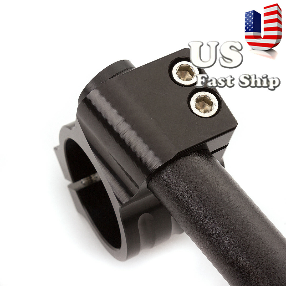 CNC Black 39MM Handlebars Clip Ons Handle Bars Clipons Handlebars Left & Right