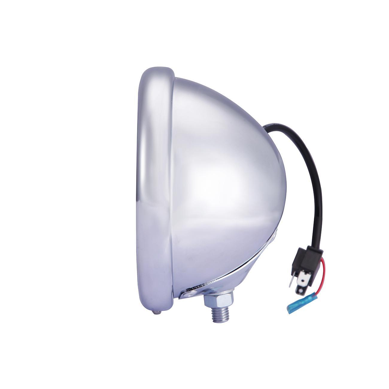 5 3/4″ 5.75 Inch Led Headlight Housing Bucket Cover for Harley Motorcycle Chrome