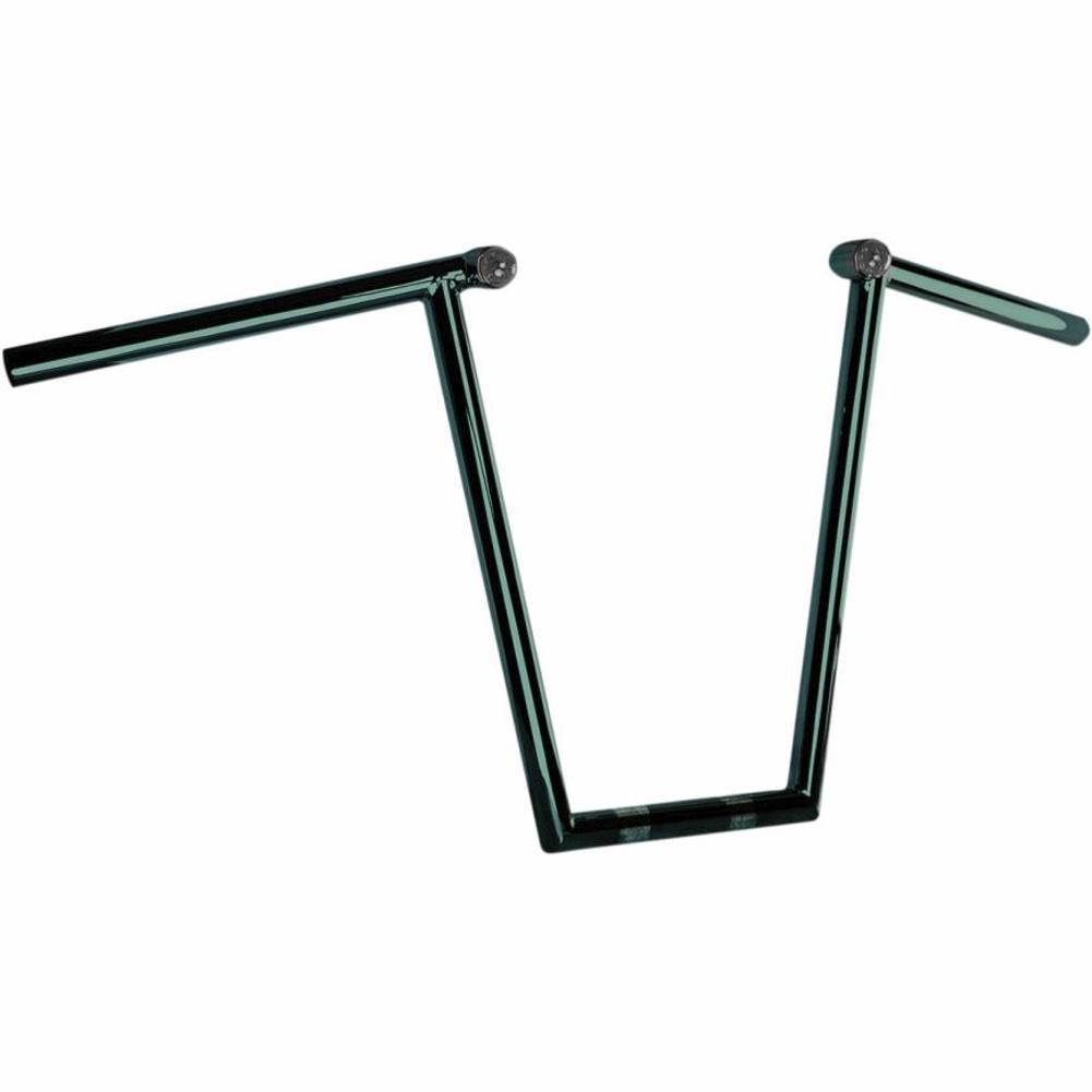 USA 16″ Ape Hangers Built-In LED’s 1.25 Black Handlebars Paughco Harley H42Z16B