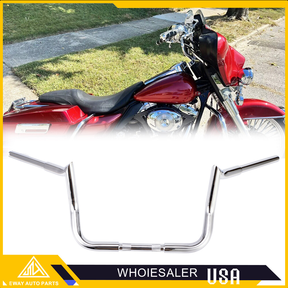 10″ Rise Meathook Bagger Ape Handlebar for 86-23 Harley Touring FLH FLHX FLHTC
