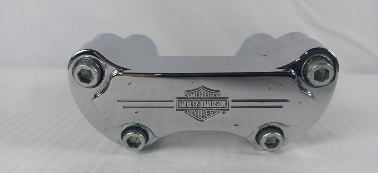 HARLEY SPORTSTER DYNA SOFTAIL 5″ HANDLEBAR RISERS W/TOP CLAMP 56568-86 56066-82A