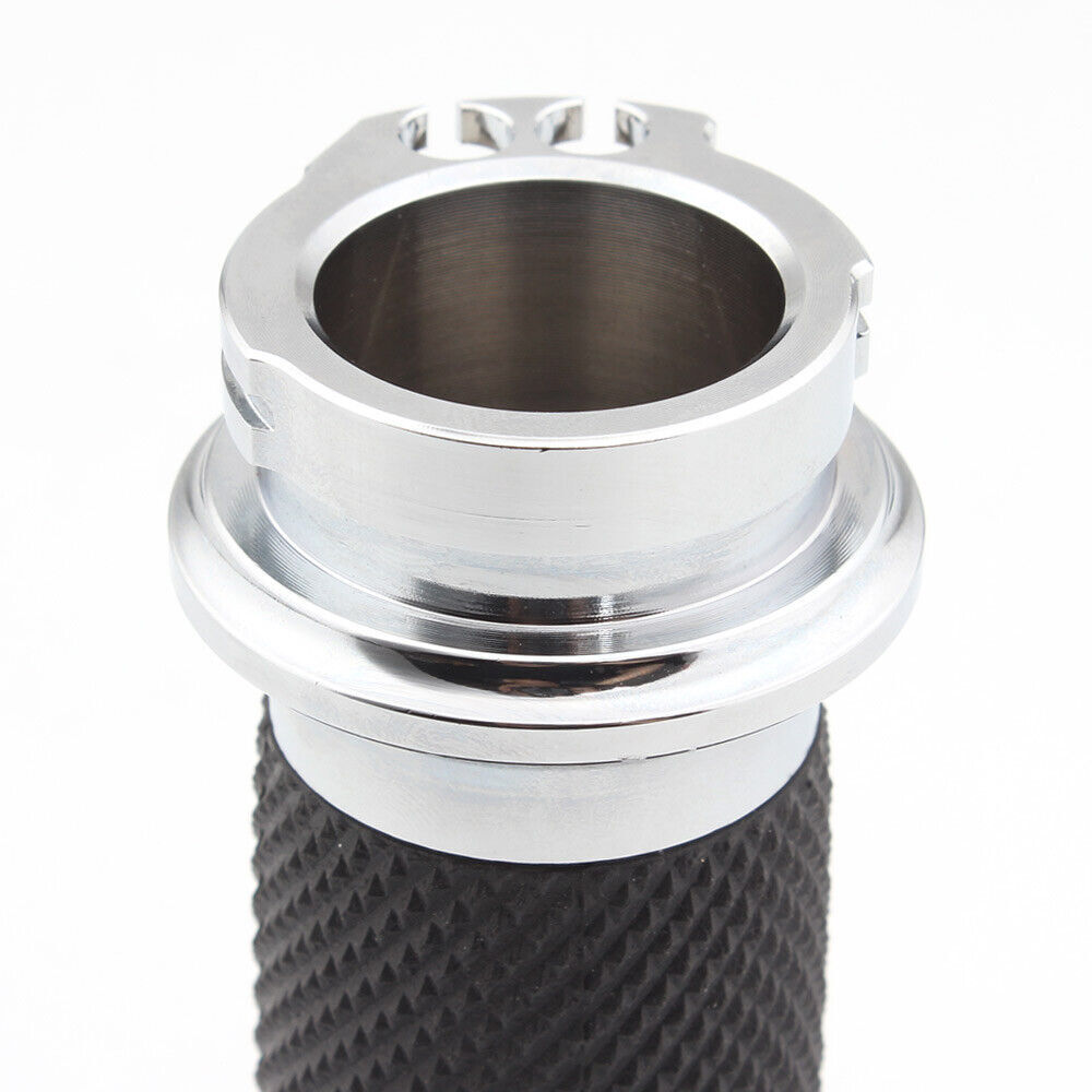 1″ Motorbike Black Handlebar Hand Grips For Harley Road King Softail Touring