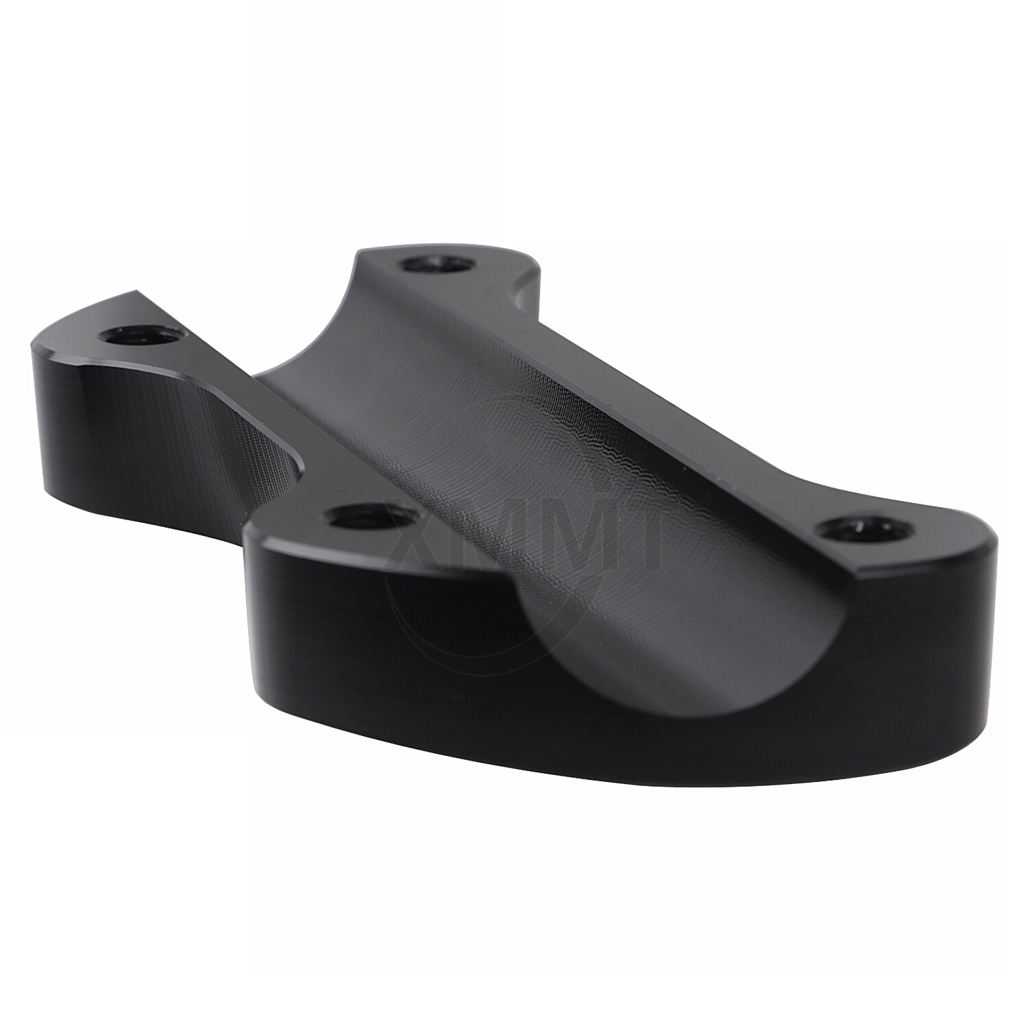 1″ Black Handlebar Handle Bar Riser Top Clamp Cover For Harley Touring Softail