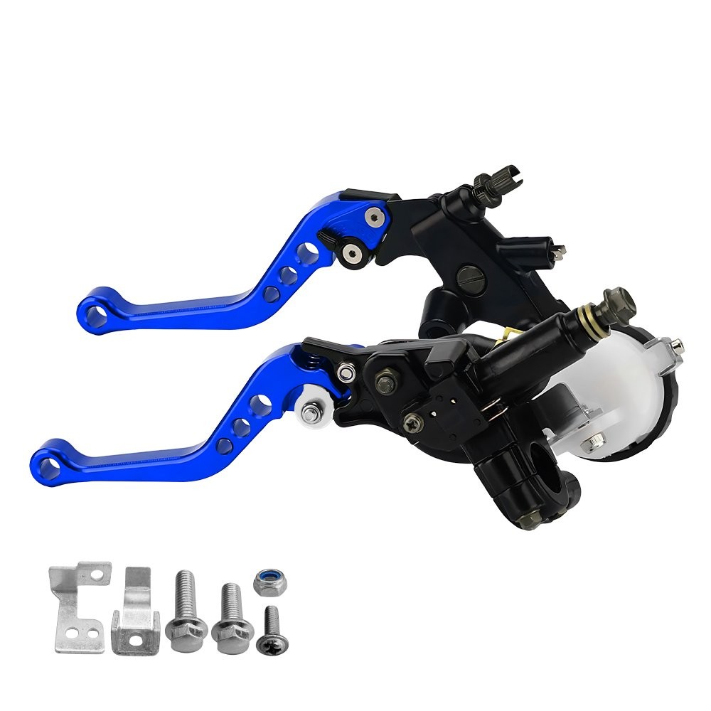2-20X Blue For Yamaha BMW Honda Suzuki Adjustable Brake Clutch Levers 7/8″ 22mm