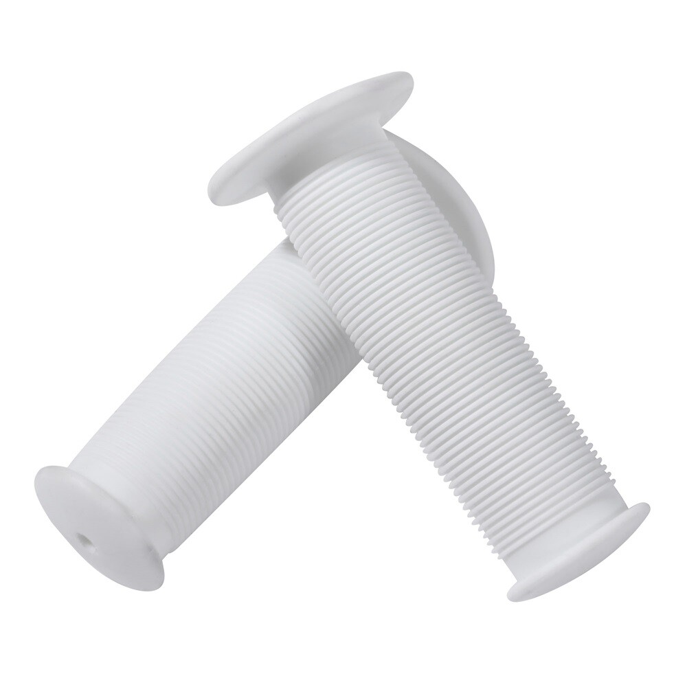 1Pair Motorcycle Scooter Bicycle Rubber Handlebar Hand Cover Anti-slip White ZYL