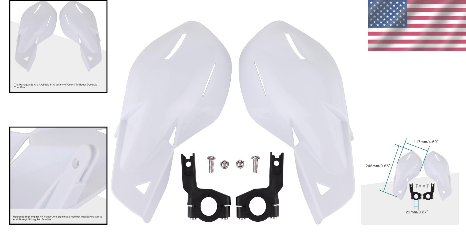 Durable 7/8″ Motorcycle Handguards – Ultimate Protection for Off-Road Riding