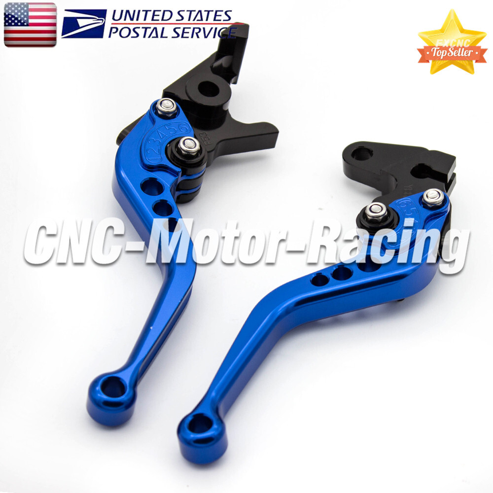 For Honda VTX1300 2003-2008 Brake Clutch Levers & Grips Handle Short Motorcycle
