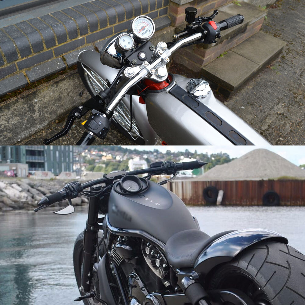 Motorcycle 1″ Drag Bar Handlebars for Harley Yamaha V-Star XVS 1100 1300 650 950