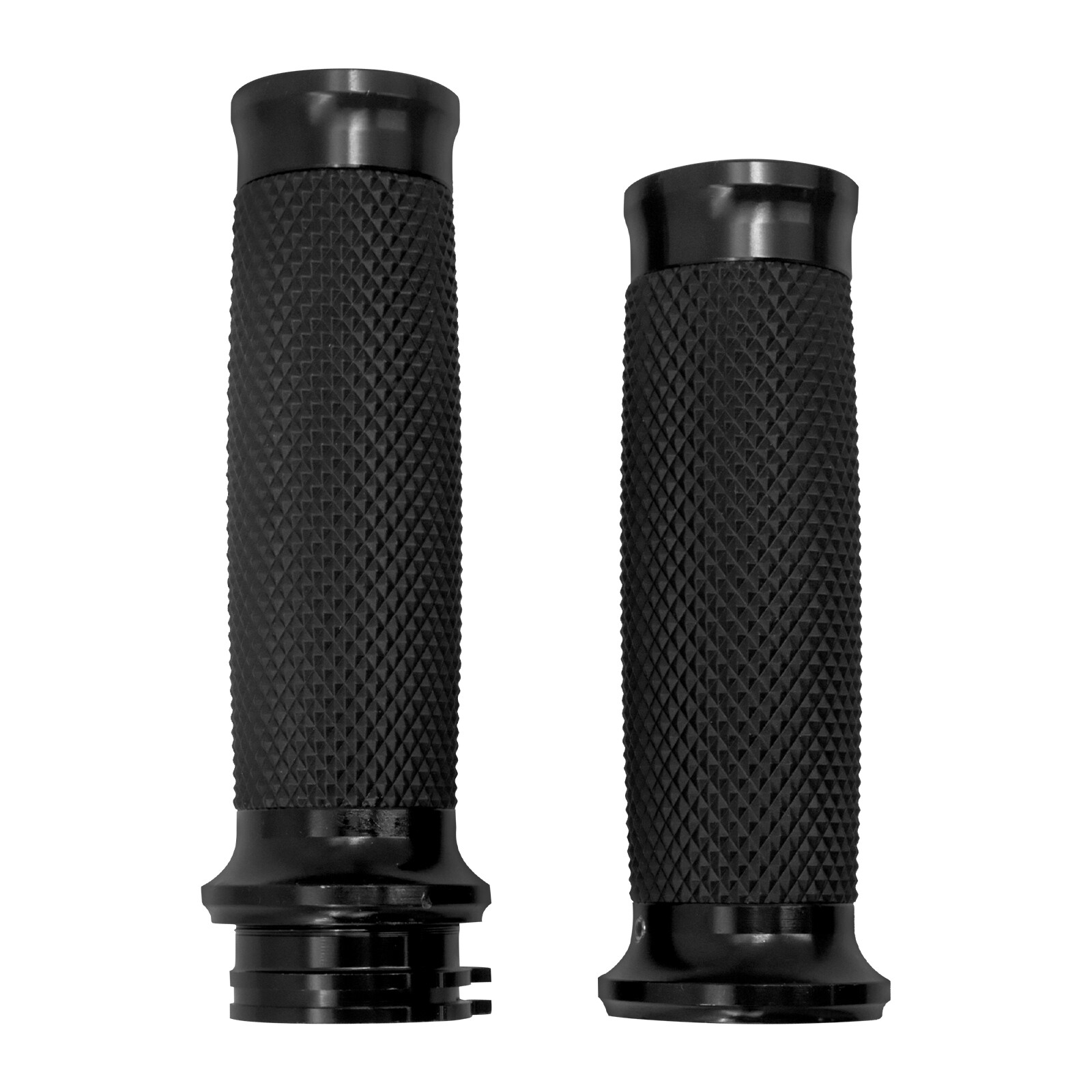 1″ Motorcycle Black Handlebar Hand Grips Fit For Harley Touring Softail Dyna